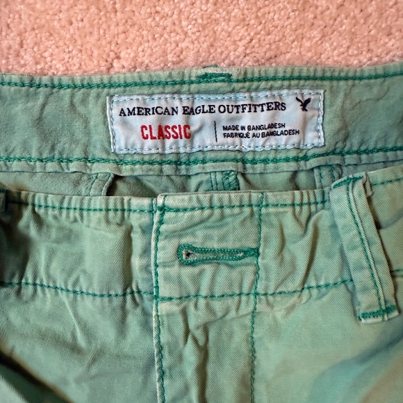 Vintage Y2K American Eagle Green Men's Shorts - Picture 2 of 5